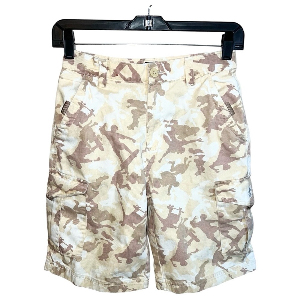Gap Cargo Shorts Boys Size 10 Tan Yellow White Camo 26x9